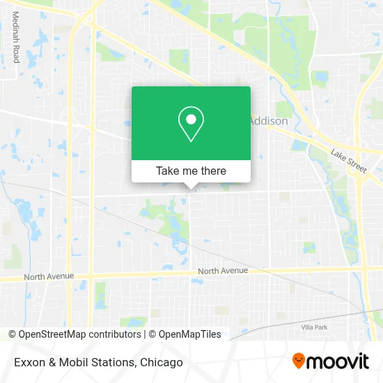 Exxon & Mobil Stations map