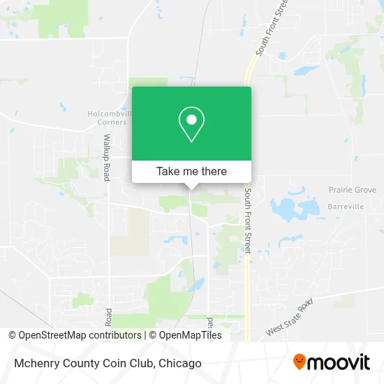 Mchenry County Coin Club map