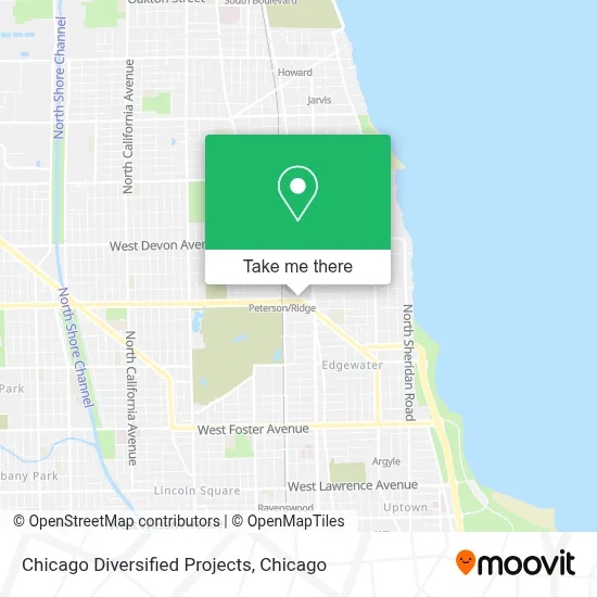 Chicago Diversified Projects map