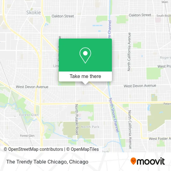 The Trendy Table Chicago map
