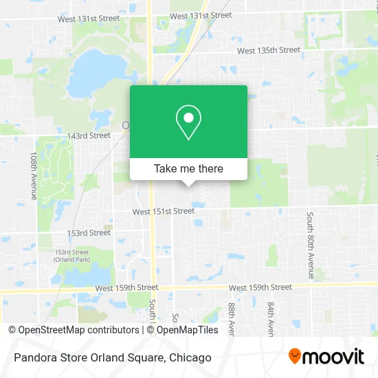 Pandora Store Orland Square map