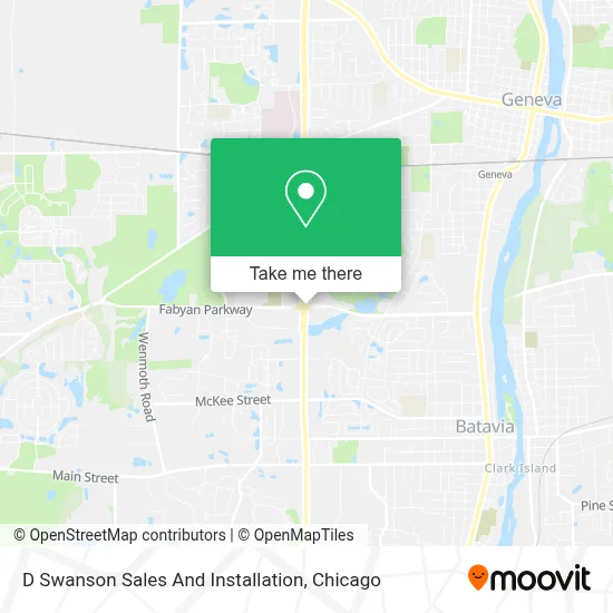 D Swanson Sales And Installation map