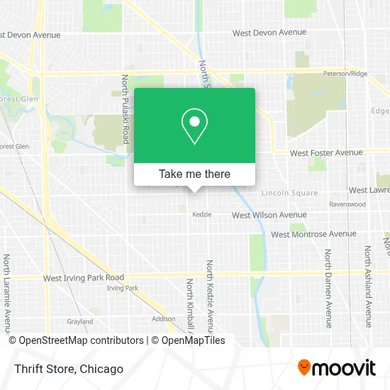 Thrift Store map