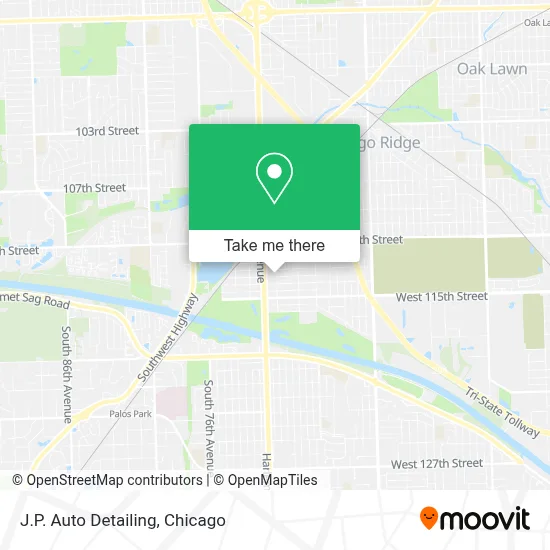 J.P. Auto Detailing map