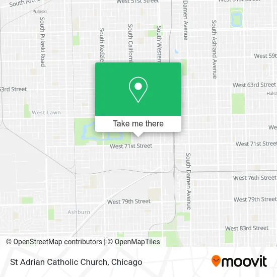 St Adrian Catholic Church map