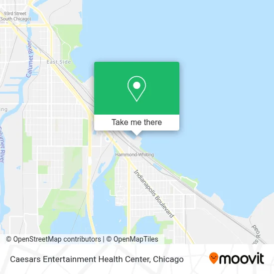 Caesars Entertainment Health Center map
