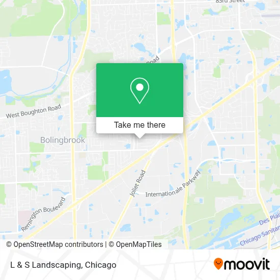 L & S Landscaping map