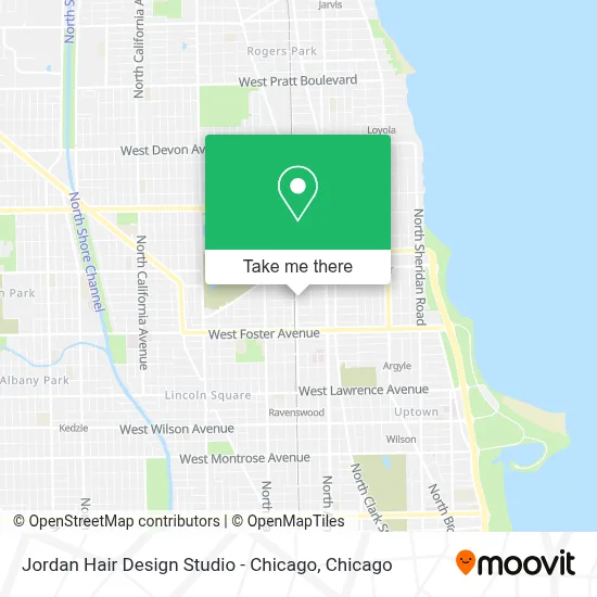 Jordan Hair Design Studio - Chicago map
