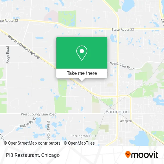 Pl8 Restaurant map