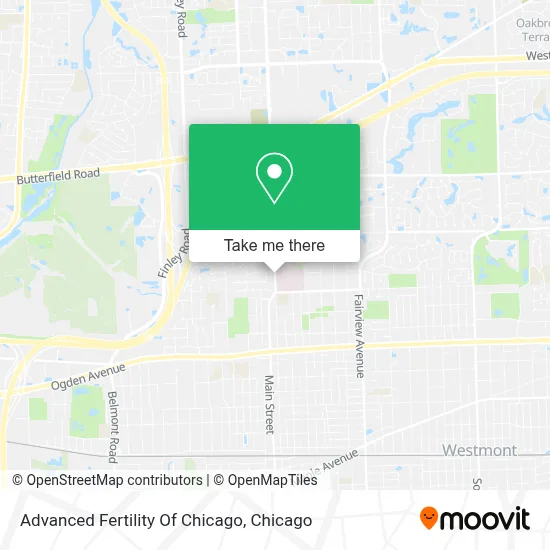 Advanced Fertility Of Chicago map