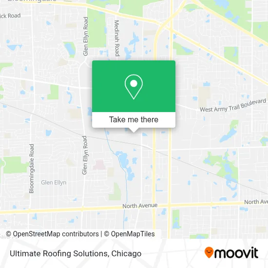 Ultimate Roofing Solutions map