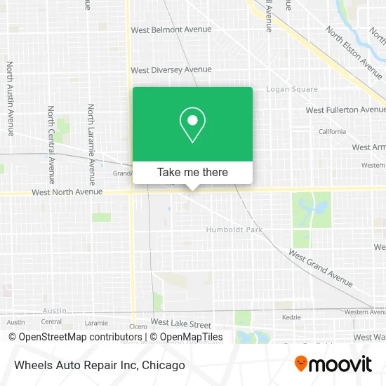 Wheels Auto Repair Inc map