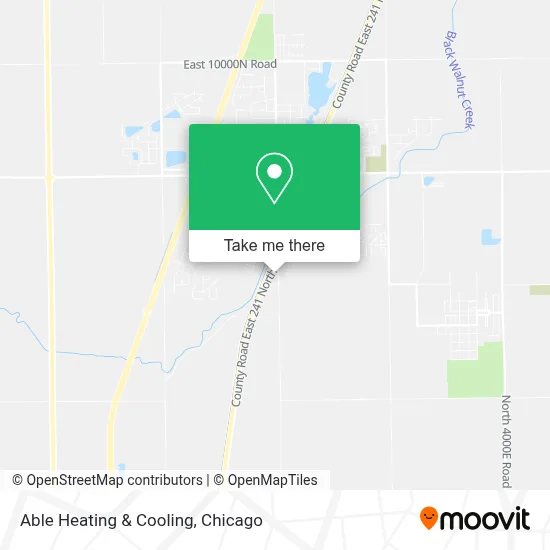 Able Heating & Cooling map