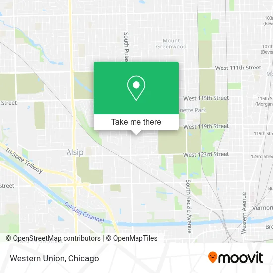 Western Union map