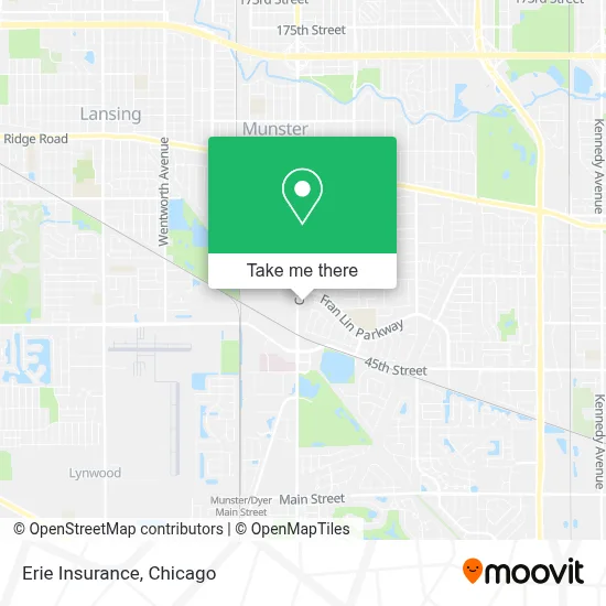 Erie Insurance map