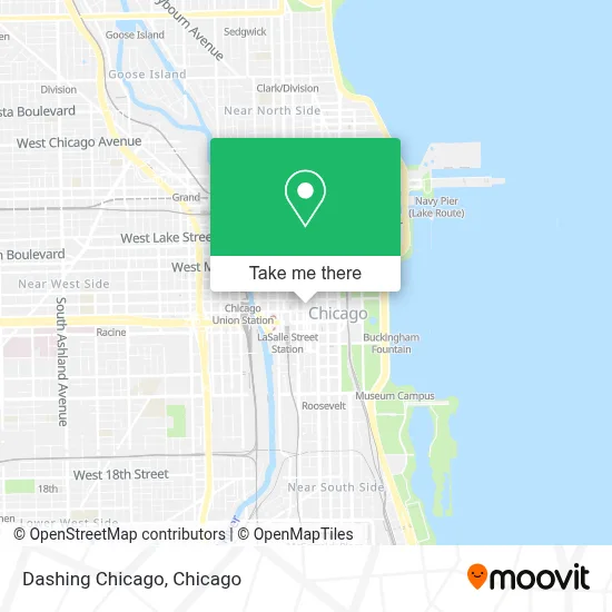 Dashing Chicago map