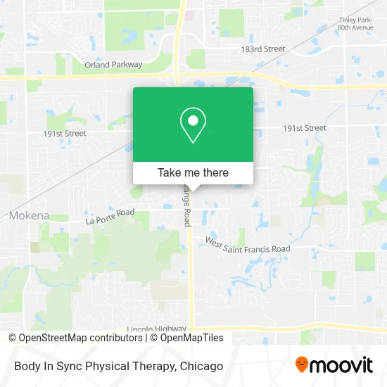 Body In Sync Physical Therapy map