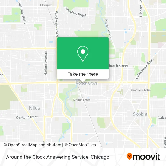 Around the Clock Answering Service map
