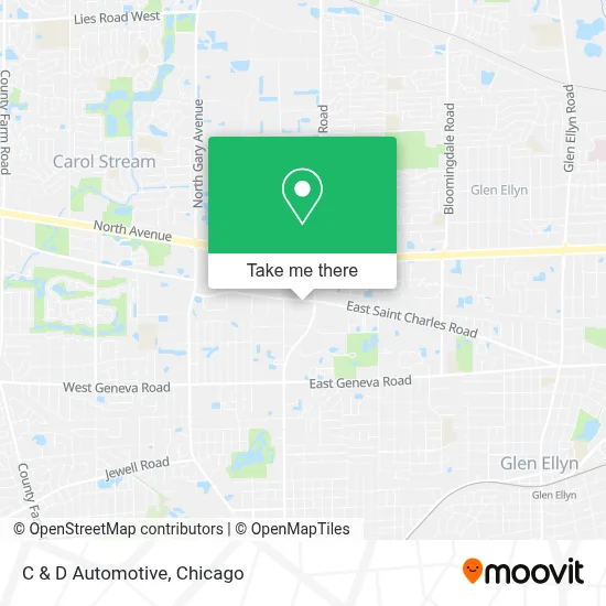 C & D Automotive map