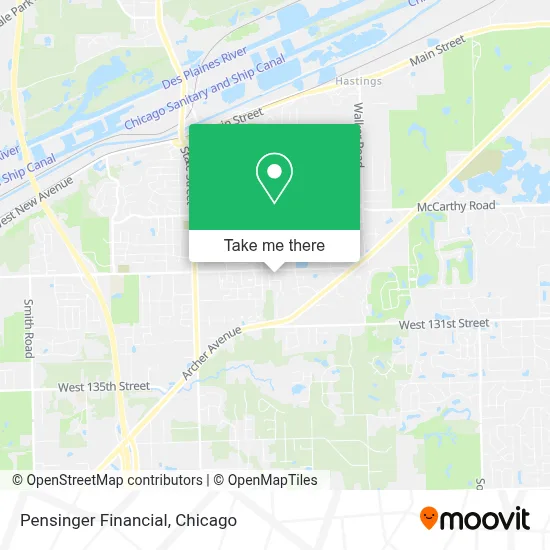 Pensinger Financial map