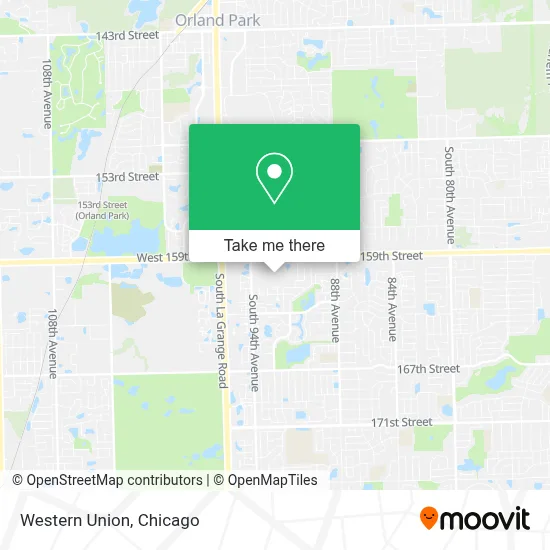 Western Union map