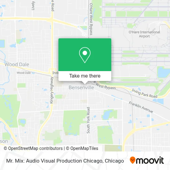 Mr. Mix: Audio Visual Production Chicago map