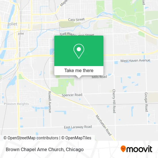 Brown Chapel Ame Church map