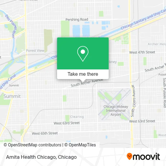 Amita Health Chicago map