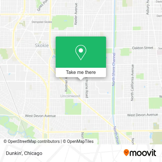 Dunkin' map