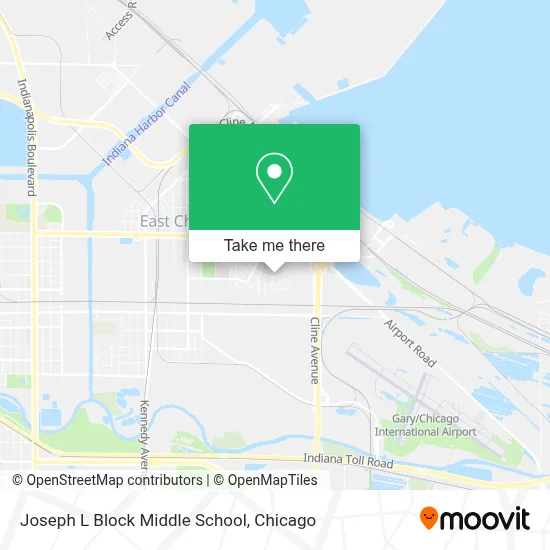 Joseph L Block Middle School map