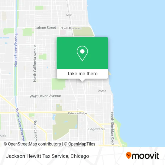 Jackson Hewitt Tax Service map