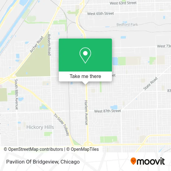 Pavilion Of Bridgeview map