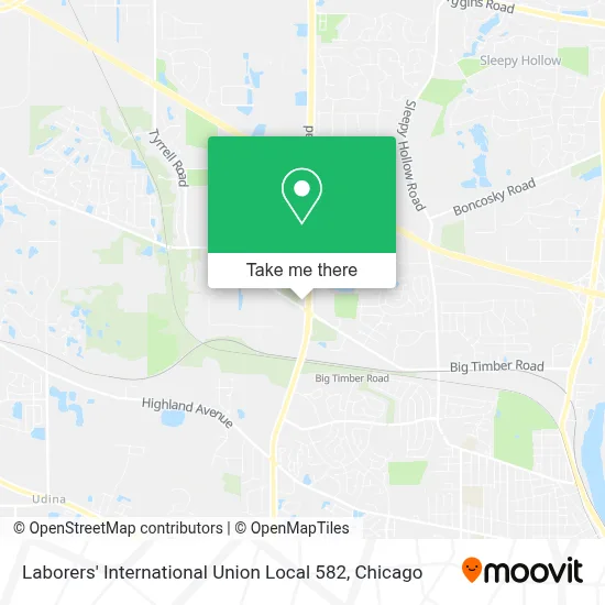 Laborers' International Union Local 582 map