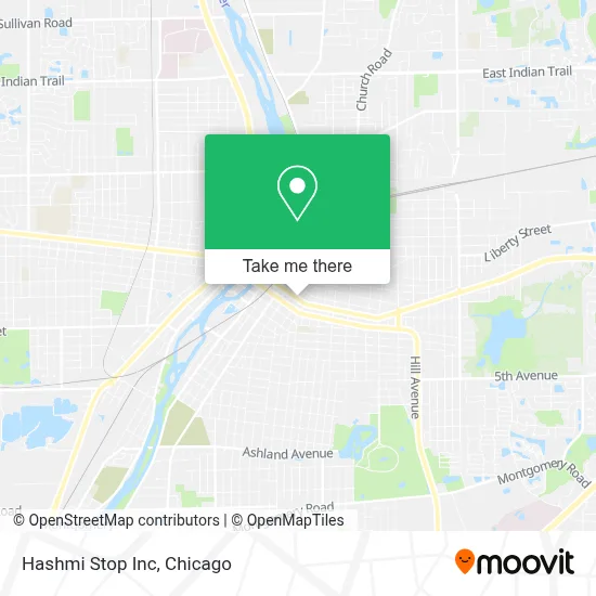 Hashmi Stop Inc map