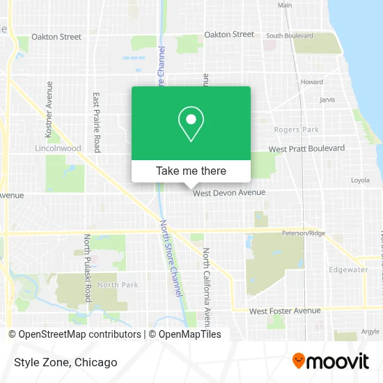Style Zone map