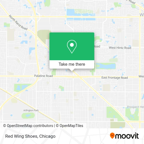 Red Wing Shoes map