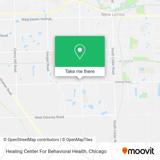 Healing Center For Behavioral Health map