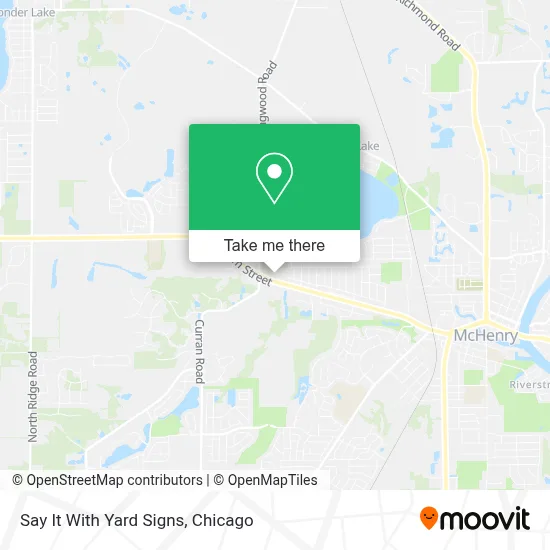 Say It With Yard Signs map