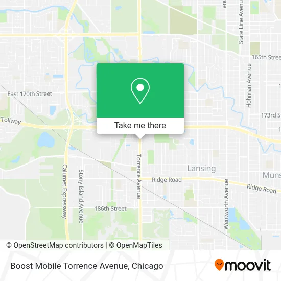 Boost Mobile Torrence Avenue map