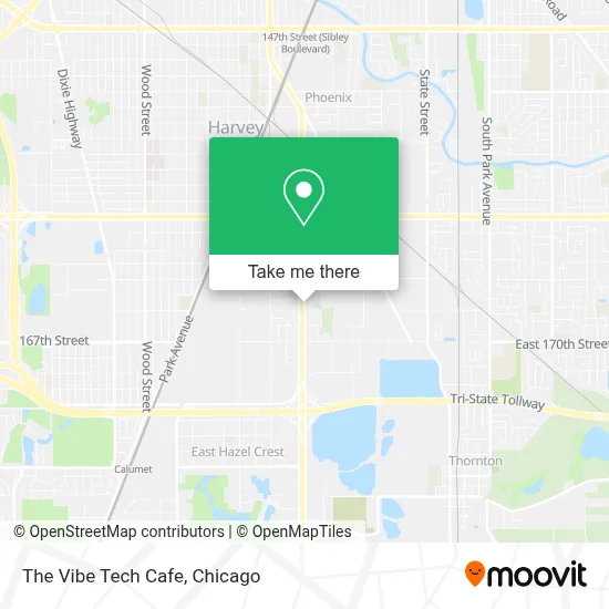 The Vibe Tech Cafe map