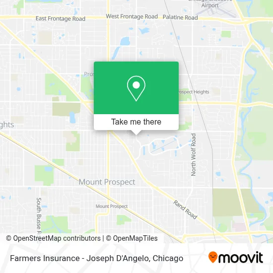 Farmers Insurance - Joseph D'Angelo map