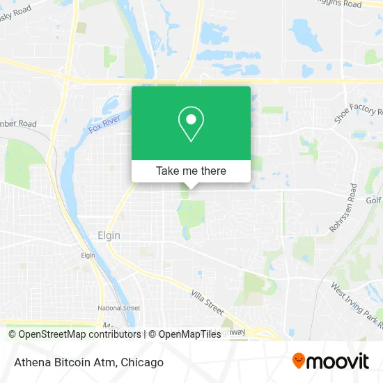 Athena Bitcoin Atm map