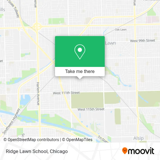 Ridge Lawn School map