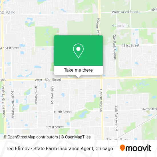 Ted Efimov - State Farm Insurance Agent map