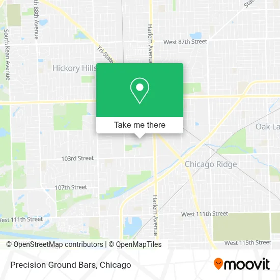 Precision Ground Bars map