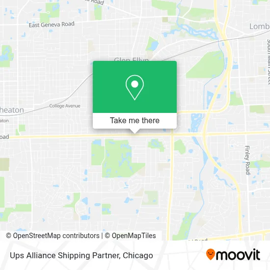 Ups Alliance Shipping Partner map