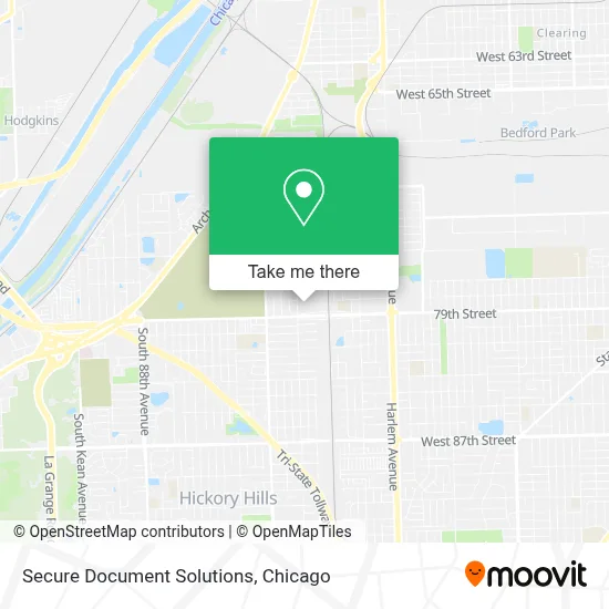 Secure Document Solutions map