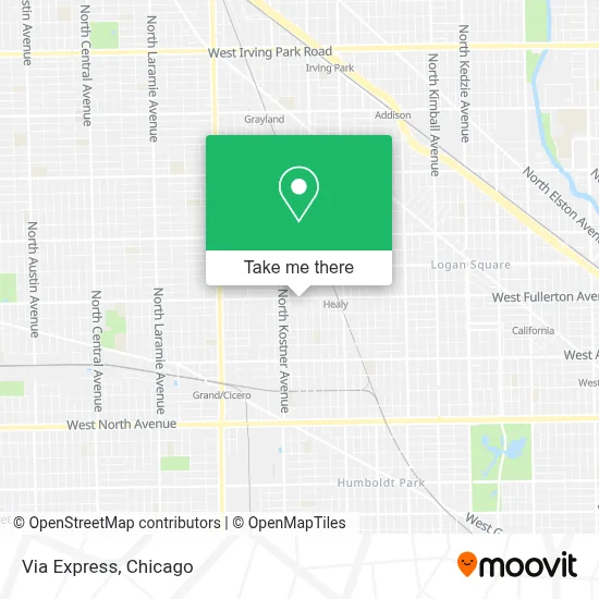 Via Express map