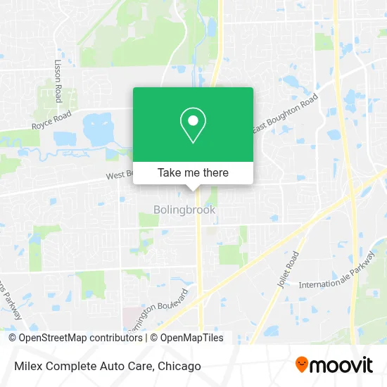 Milex Complete Auto Care map