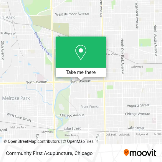 Community First Acupuncture map